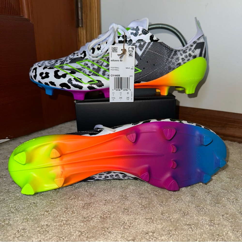 BNWOB Adidas AdiZero 40 Mismatch Football Cleats GY4488 Size 11.5
